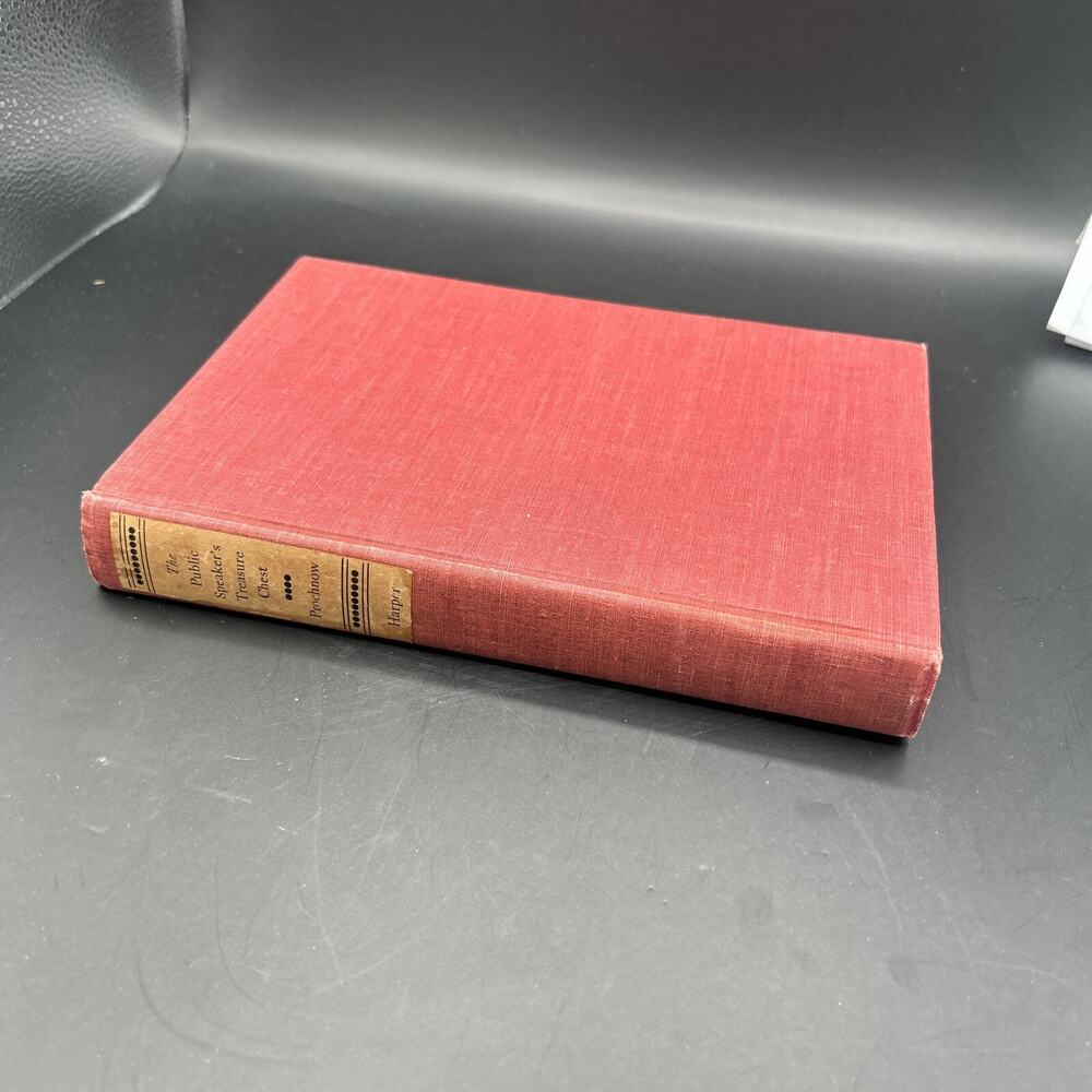 The Public Speakers Treasure Chest by Herbert V Prochnow 1942 Hardcover